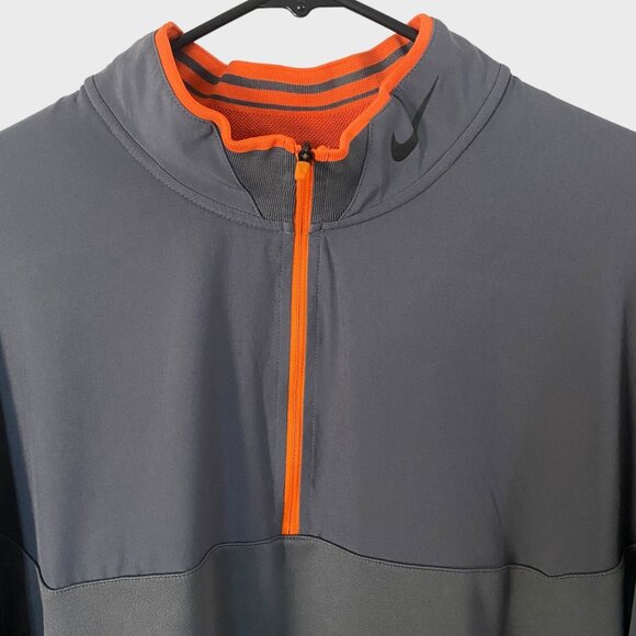 Nike Golf Dri-Fi Half-Zip Pullover Gray Men's XXL Athletic Stretch Long-Sleeve - Picture 5 of 12